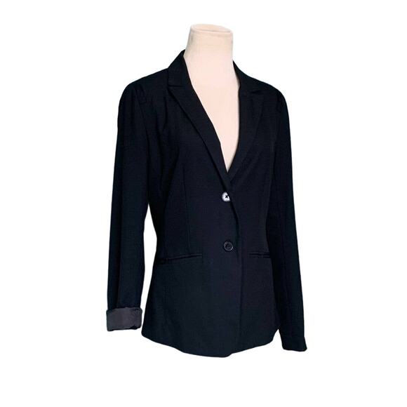 Gap black 2 buttoned long sleeves blazer size 4 - Picture 8 of 9